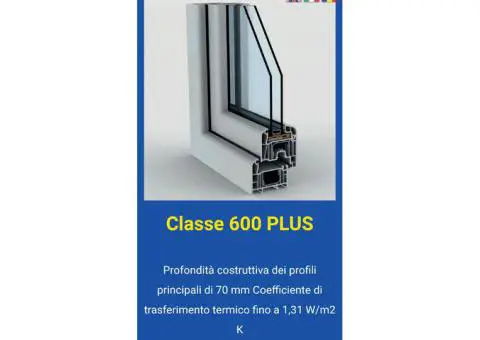 Sistemi di profili in PVC Avvolgere barre in PVC Profili PVC 6 m per porte e finestre - 6/9