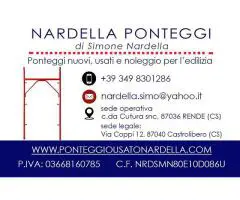PONTEGGIO NUOVO MARCA CONDOR ,CARPED O NOLO IMPALCATURA A FREDDO