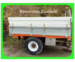 Rimorchio Zambelli Trazionato Cassone Ribaltabile Trilaterale