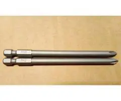 2 inserti croce PH2 grigi DeWalt lunghezza 110 mm