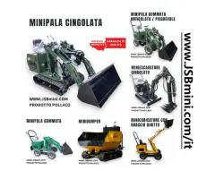 Escavatore, caricatore, autocarro con cassone
