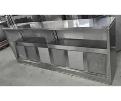CAPPA INOX CUBICA da cm 300x120x50h USATA
