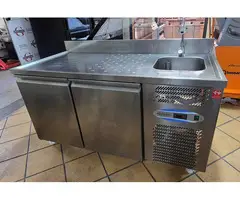 TAVOLO REFRIGERATO INOX con LAVELLO