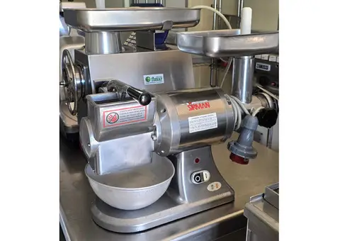 TRITACARNE BOCCA 12 GRATTUGIA COMBINATO INOX usato - 2/5