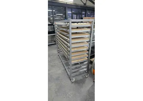 CARRELLO PORTATELAI lamiera zincata + 9 TELAI - 1/3